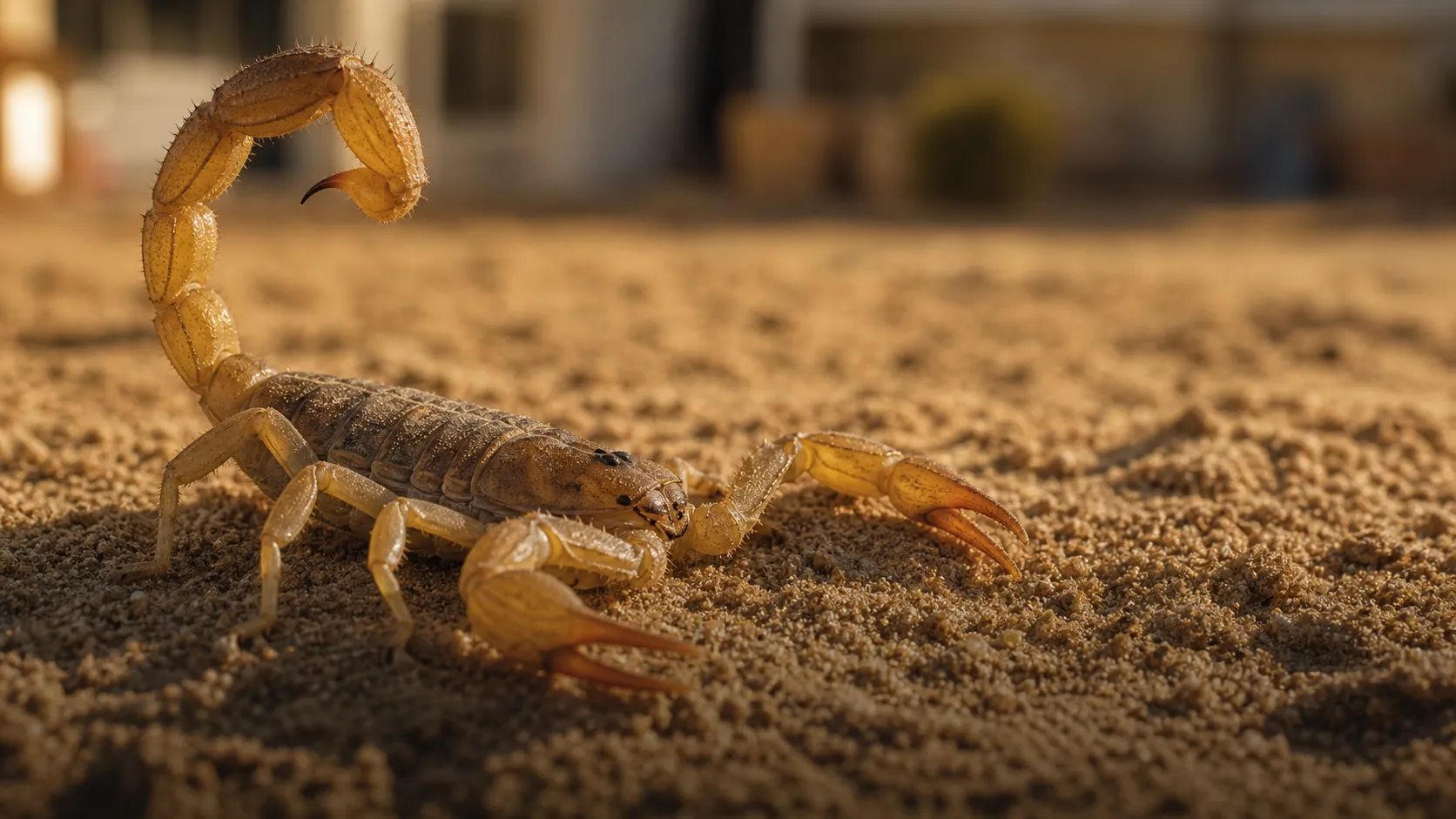 Escorpião sobre areia